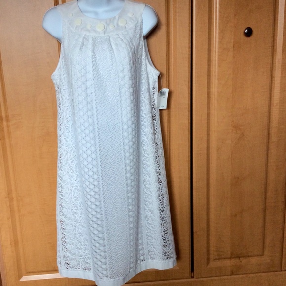 Rabbit Rabbit Rabbit Dresses & Skirts - Dress White Lace  Sz 10 Sleeveless